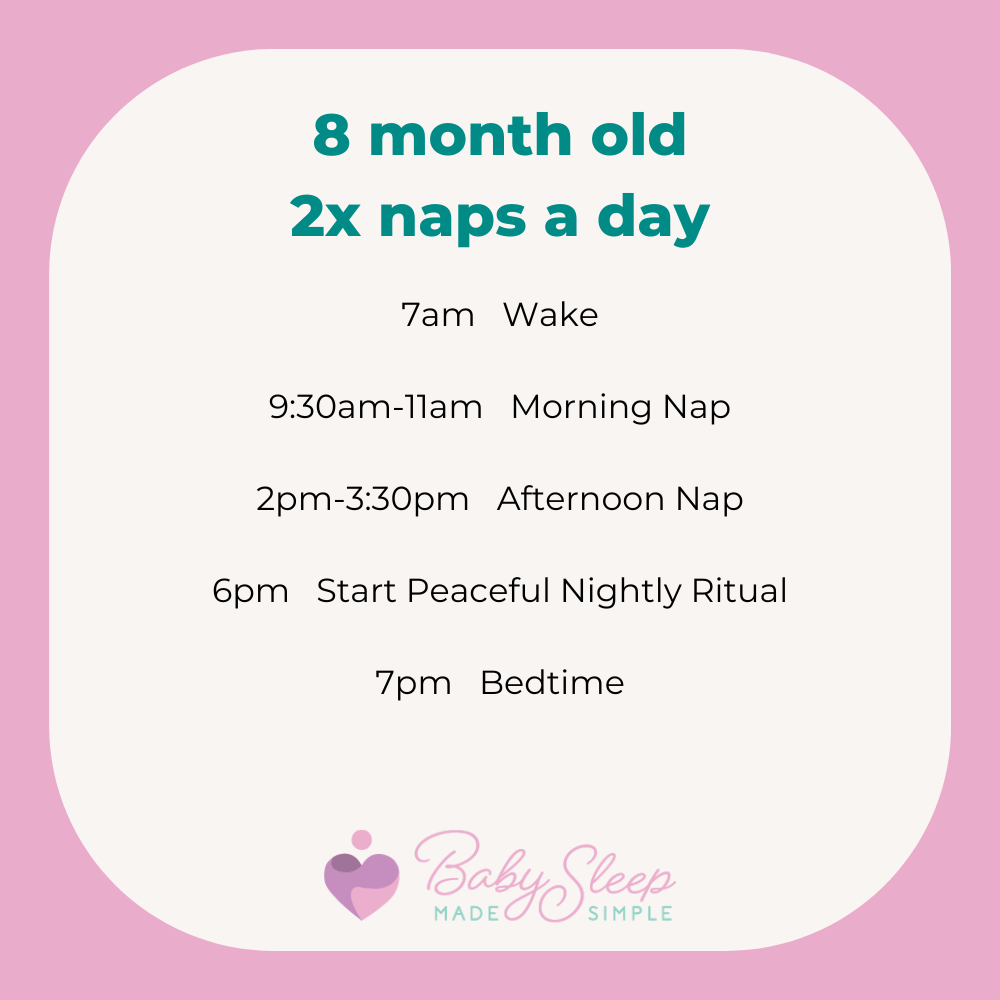 2 Nap Schedule Bedtime and Naps Baby Sleep Made Simple